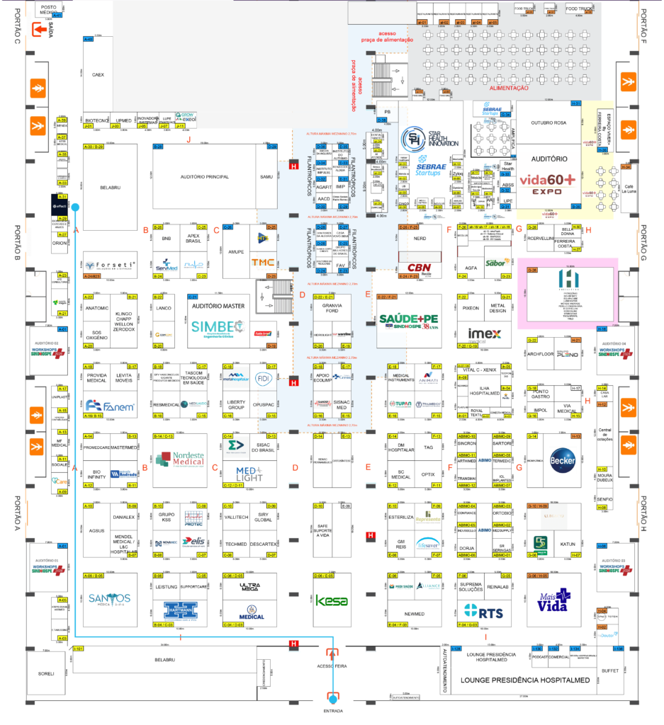 mapa de localização feira hospitalmed